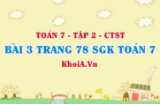 Bài 3 trang 78 SGK Toán 7 Tập 2 Chân trời sáng tạo